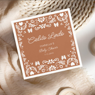 Cielito Lindo Talavera Mexican Baby Shower Napkins