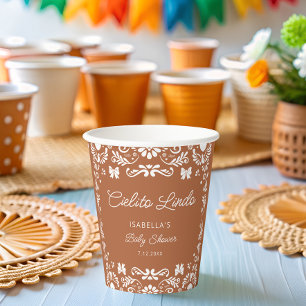 Cielito Lindo Talavera Mexican Baby Shower Paper Cups