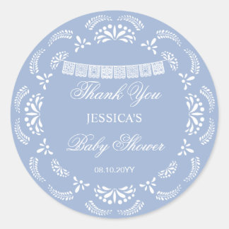 Cielito Lindo Talavera Mexican Boy Baby Shower Classic Round Sticker