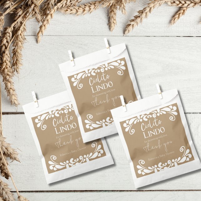 Cielito Lindo Talavera Mexican Fiesta Baby Shower Favour Bag (Creator Uploaded)