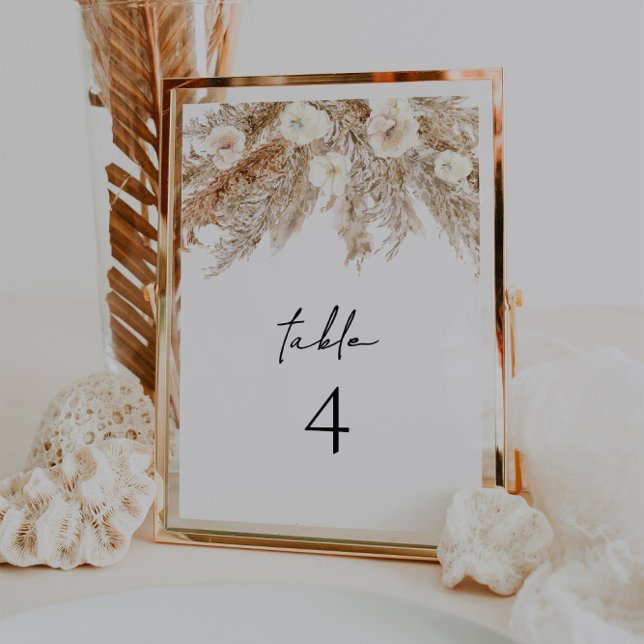 CIERA Bohemian Pampas Beige Desert Table Numbers (Creator Uploaded)
