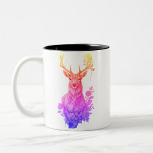 CIERV O ENTRE FLORES Two-Tone COFFEE MUG