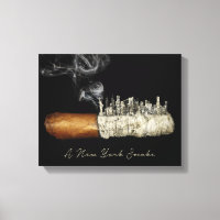 Cigar Art, New York City Poster, Cigar Print, Nyc