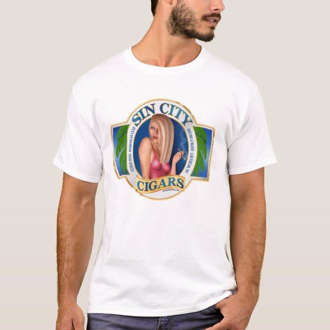 Cigar Art T-Shirt Logo #6 (Front)