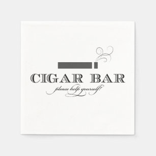 Cigar Bar Cocktail Napkins