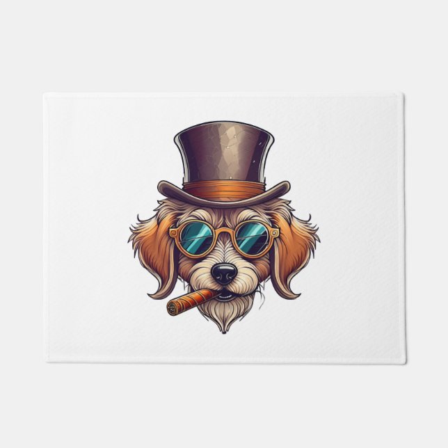 Cigar Dog   Doormat (Front)
