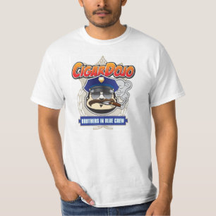 Cigar Dojo Brothers in Blue Crew T-Shirt