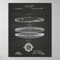 Cigar Holder 1881 Patent Art Chalkboard