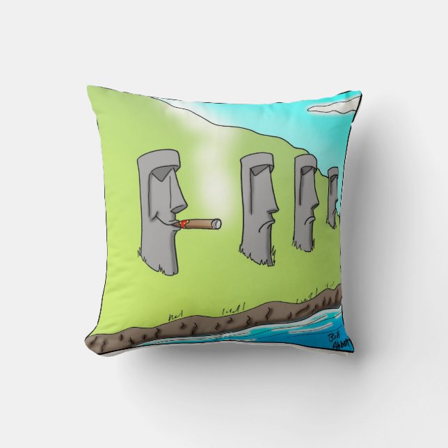 Cigar Humour Pillow Gift (Front)