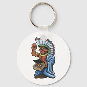 Cigar Indian Keychain
