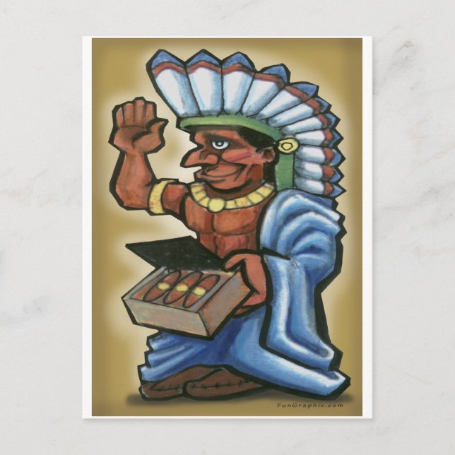 Cigar Indian Postcard (Front)