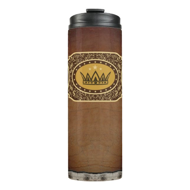Cigar-Inspired Thermal Tumbler (Front)