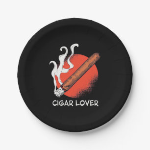 Cigar Lover Paper Plate