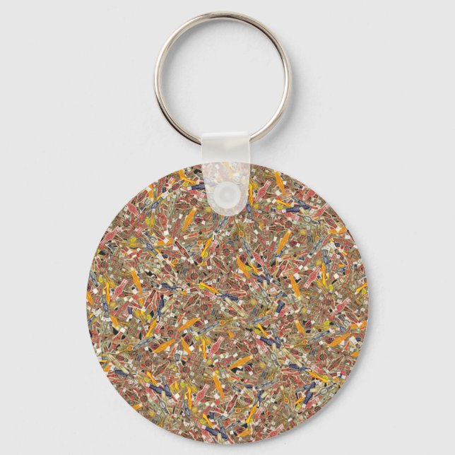 Cigar Ring Wrappers Keychain (Front)