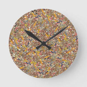 Cigar Ring Wrappers Round Clock