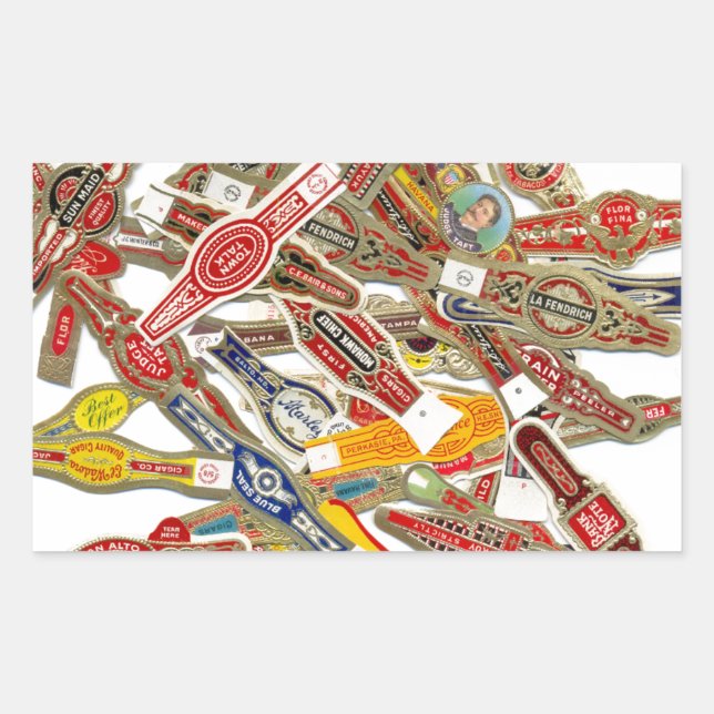 Cigar Ring Wrappers Sticker (Front)