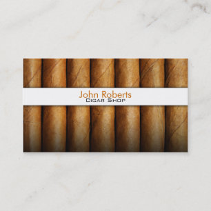 Cigar shop business card