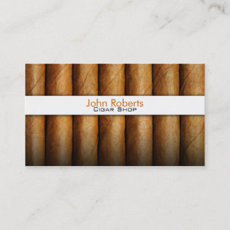 Cigar shop business card