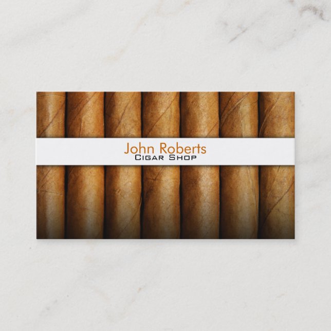 Cigar shop business card (Front)