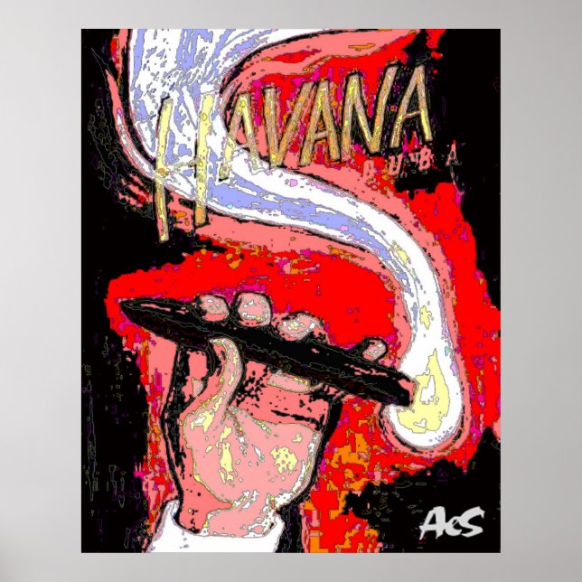 cigar smoke poster (Front)