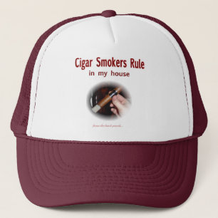 Cigar Smoker Trucker Hat