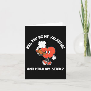 Cigar Valentine's Day Smoking Heart Vintage Funny  Card
