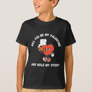 Cigar Valentine's Day Smoking Heart Vintage Funny T-Shirt