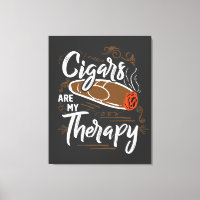 Cigares uniques sont ma thérapie Citation Toile