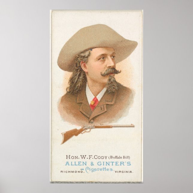Cigarette Ad of Buffalo Bill Poster (Front)