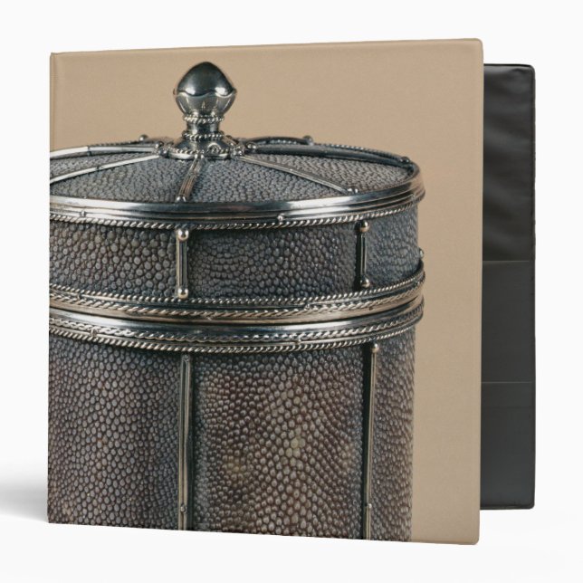 Cigarette box with shagreen sides, 1928 binder (Front/Inside)