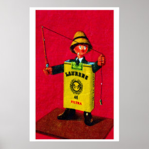 Cigarette Fisherman - Matchbox Print - Aesthetic
