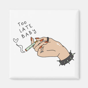 Cigarette in Hand Anti-Valentine Magnet