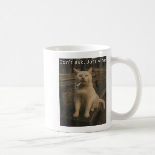 Cigarette Kitten Funny Smoking Cat Meme Stud Brain Coffee Mug