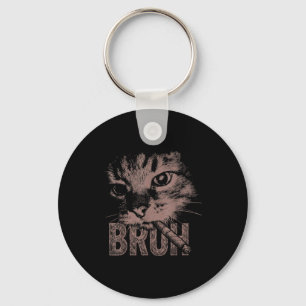 Cigarette kitten funny smoking cat meme stupid keychain