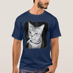 Cigarette Kitten Gang Cat Smoking Cigarette Funny  T-Shirt