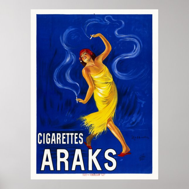 Cigarettes Araks Vintage Poster Cappiello Leonetto (Front)
