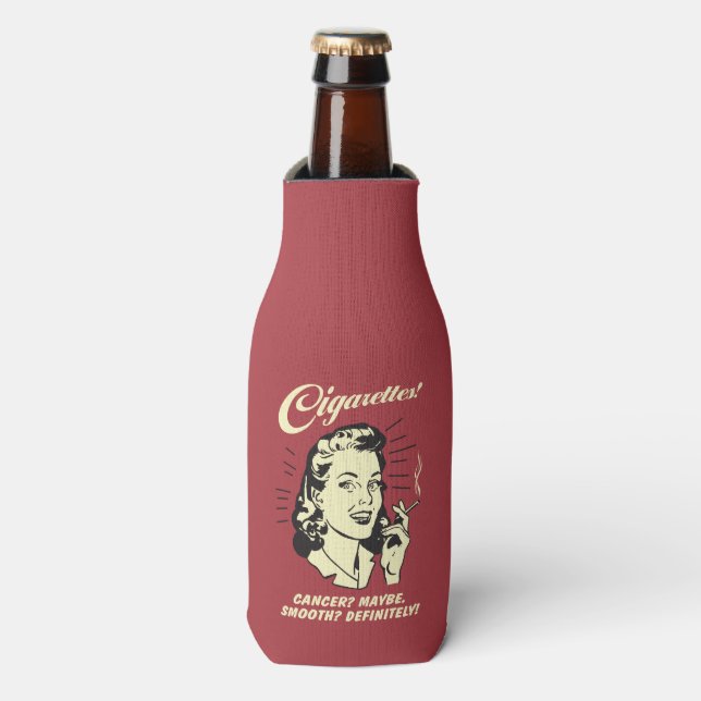 Cigarettes: Cancer Maybe Smooth Def. Bottle Cooler (Bottle Front)