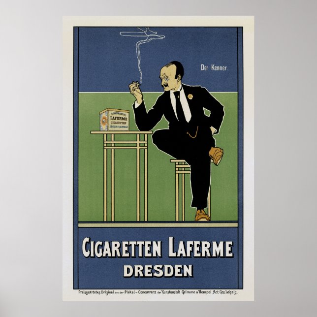 Cigarettes Laferme Dresden Poster (Front)