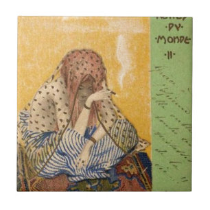 Cigarettes of the World by Raphael Kirchner Tile