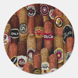Cigars Classic Round Sticker