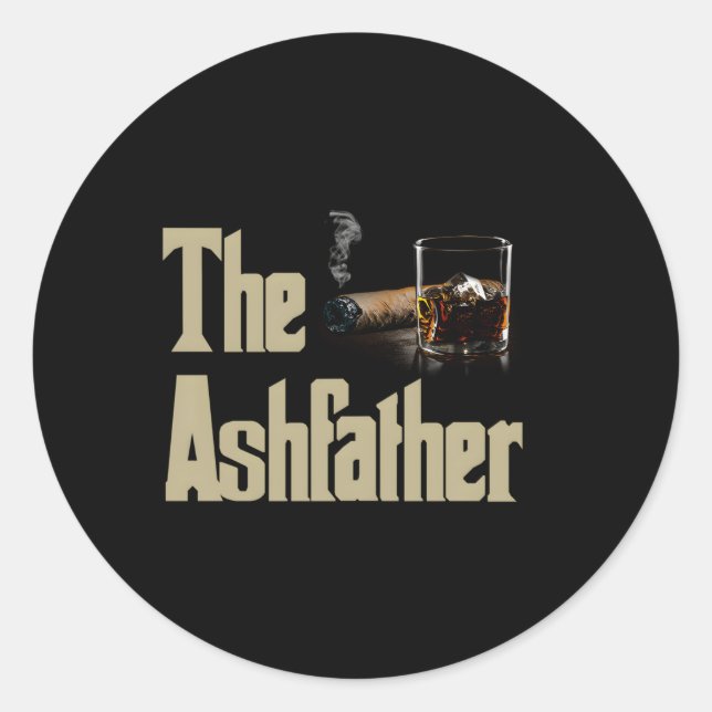 Cigars Gotta Tap Dat Ash Cigar And Smoking Classic Round Sticker (Front)