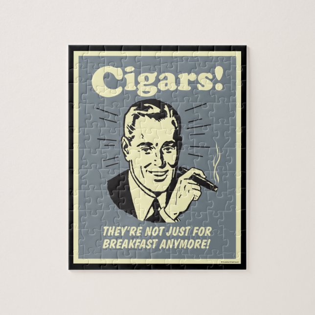 Cigars: Not Just Breakfast Anymore Jigsaw Puzzle (Vertical)