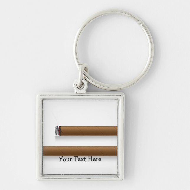 Cigars (personalized) keychain (Front)