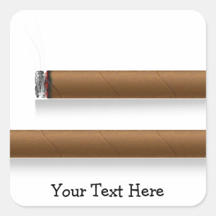 Cigars (personalized) square sticker