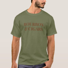Cigars Shirt, Bourbon Shirt, Smoking and Drinking