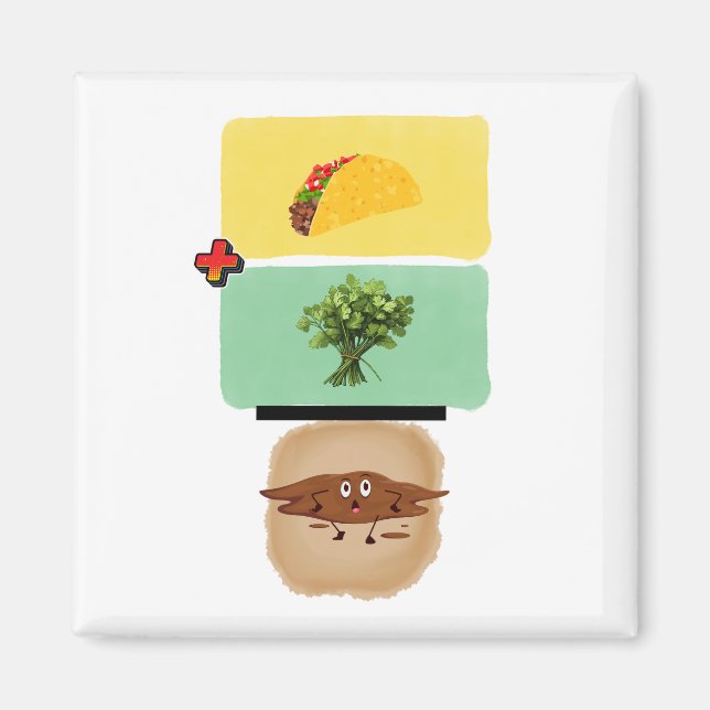 Cilantro = Diarrhea Funny Magnet (Front)