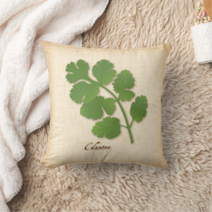 Cilantro Herb Throw Pillow