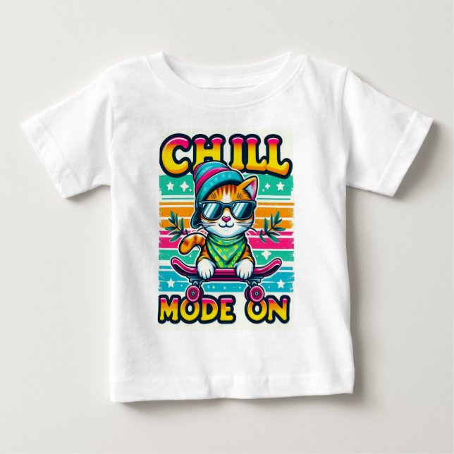 Cill Cat Baby T-Shirt (Front)