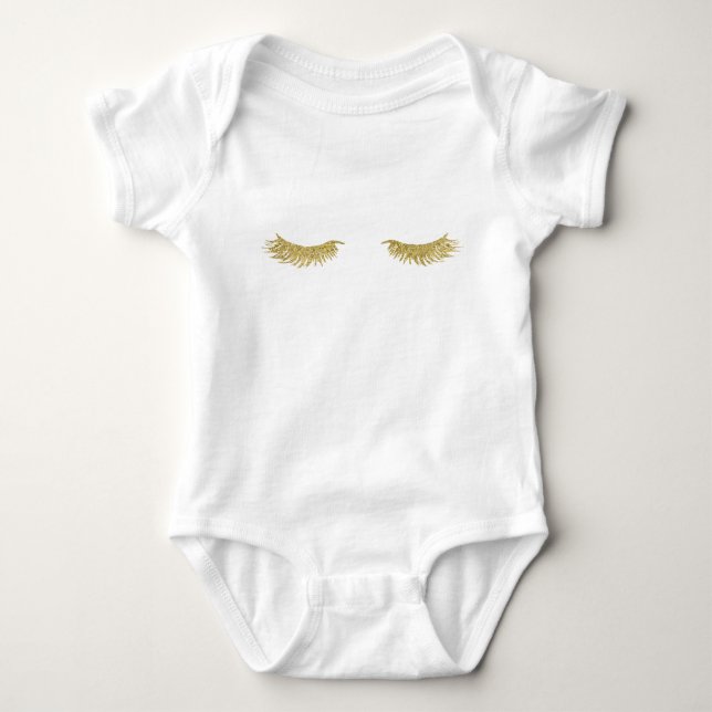 Cils Dorés Mode Bébé Tutu Body (Devant)