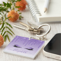 Cils modernes tendance style paillettes violettes